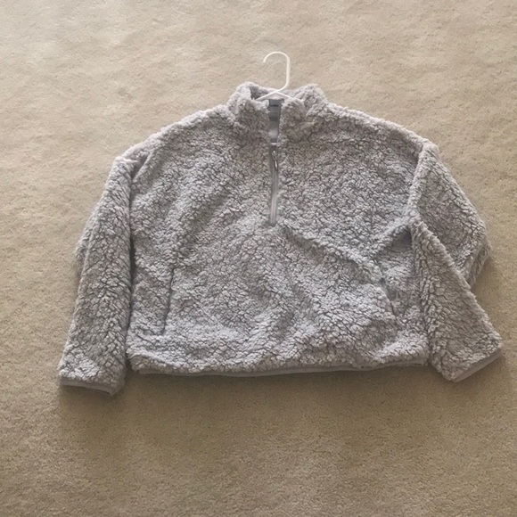 momo b Tops - Sherpa quarter zip
